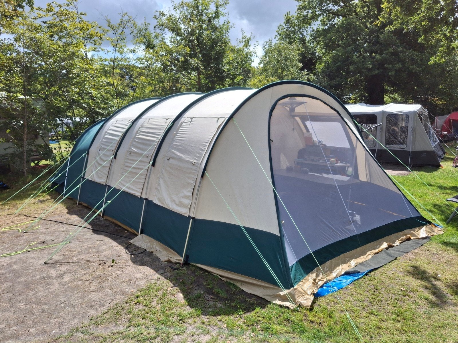 Obelink 6-persoons tunneltent met nieuw luifel, Ophalen, Gebruikt, Tot en met 6