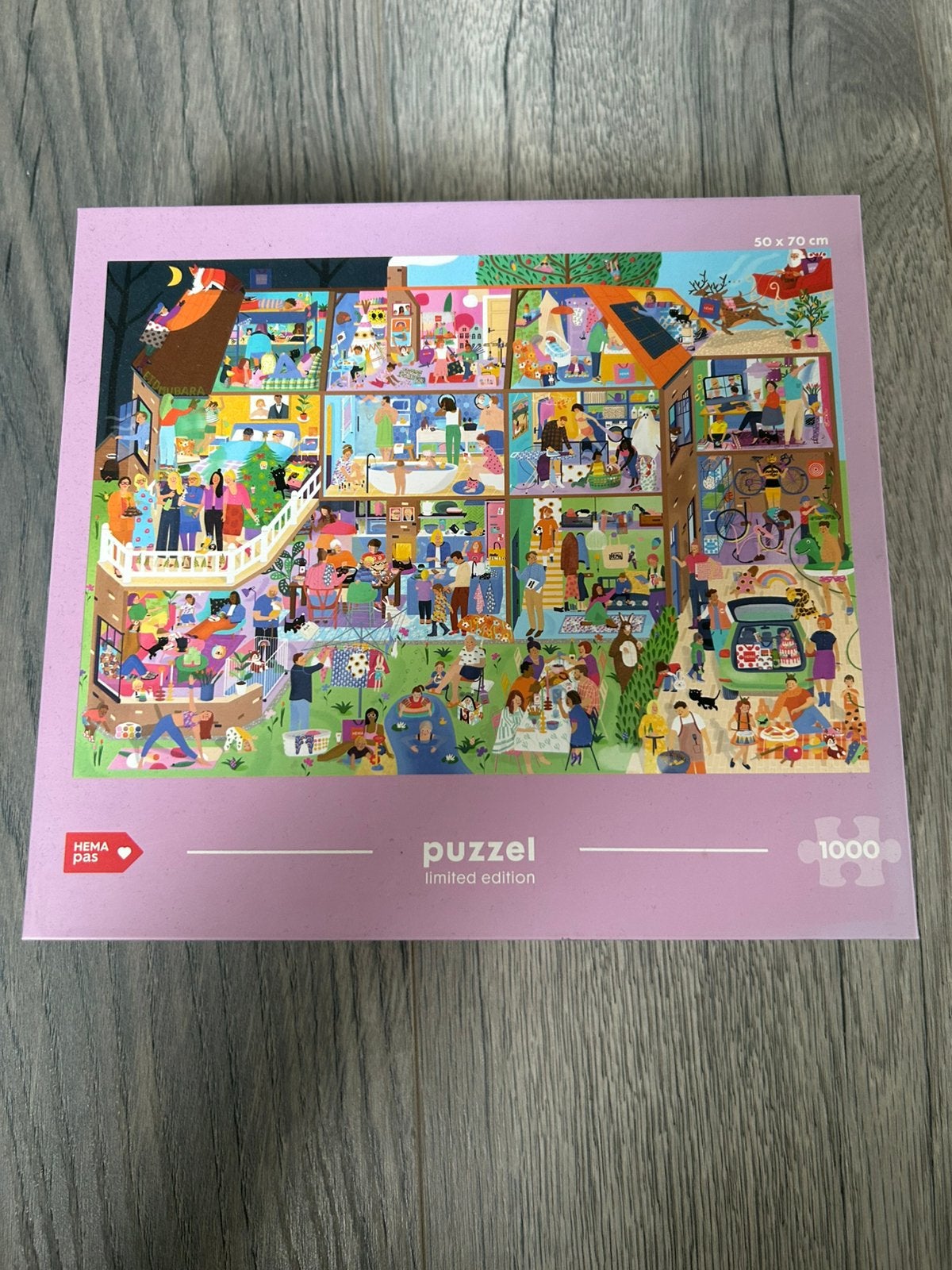 Hema puzzel 100 stukjes, Ophalen of Verzenden, 500 t/m 1500 stukjes, Zo goed als nieuw, Legpuzzel