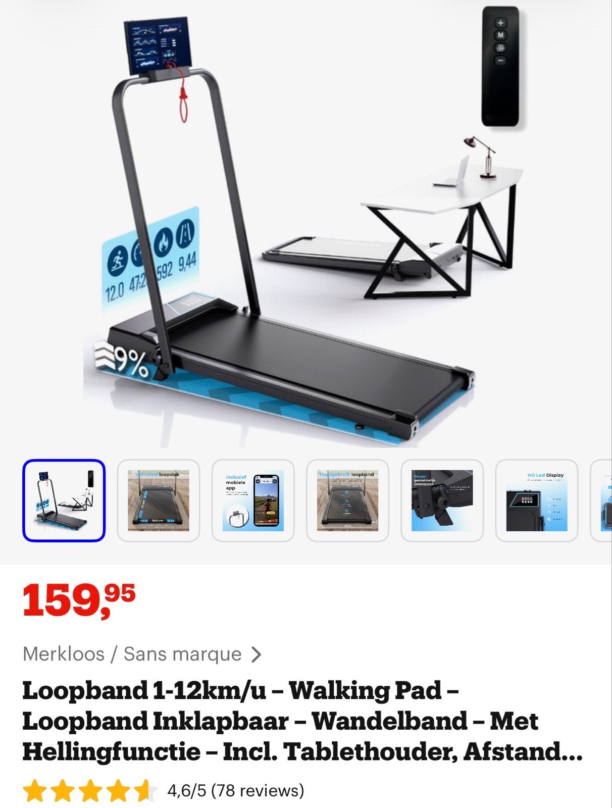 Loopband te koop!! Weinig gebruikt, Ophalen, Nieuw, Metaal, Loopband