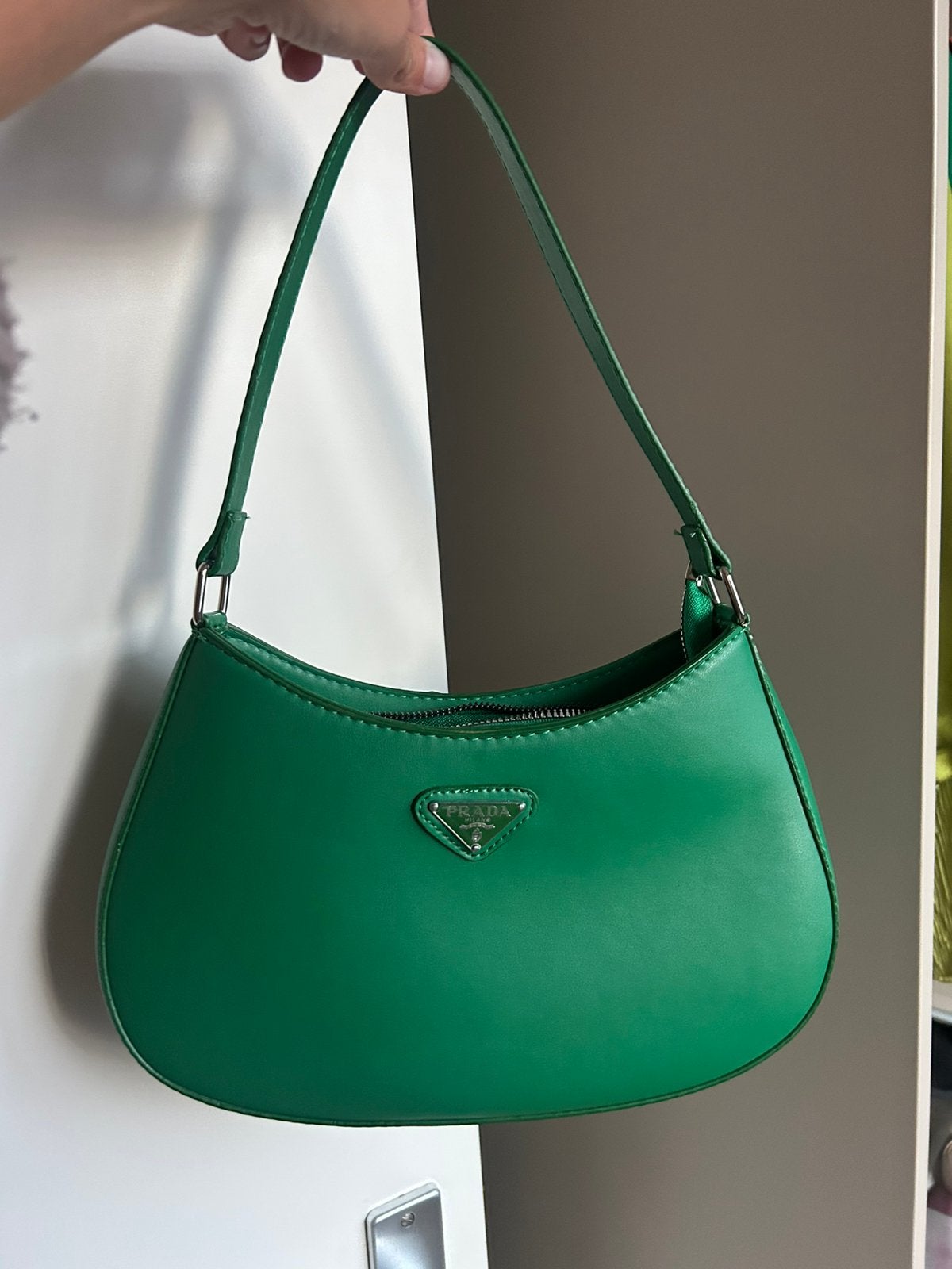 Groene tas prada, Ophalen of Verzenden, Nieuw, Groen, Handtas