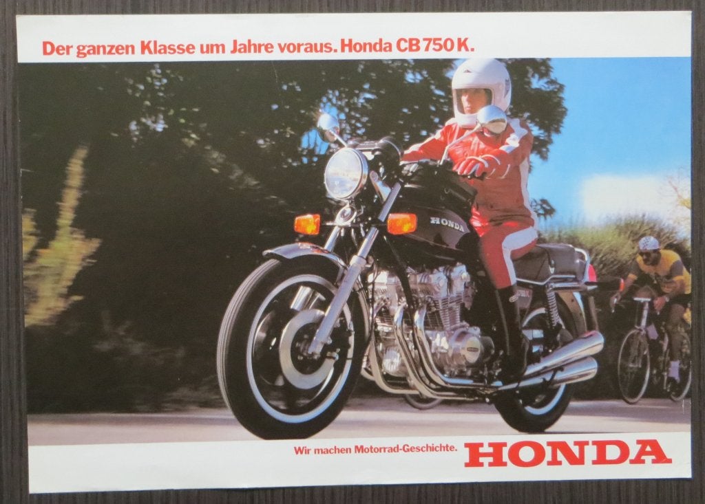 Flyer Honda CB 750 K - 1979 - 2 blz (Duits), Verzenden, Honda