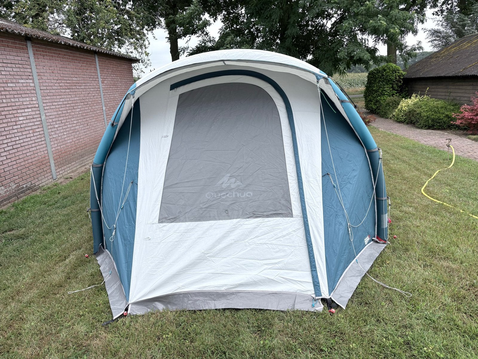 Quechua Air Seconds 4.1 Fresh & Black opblaasbare tent, Ophalen, Gebruikt, Tot en met 4