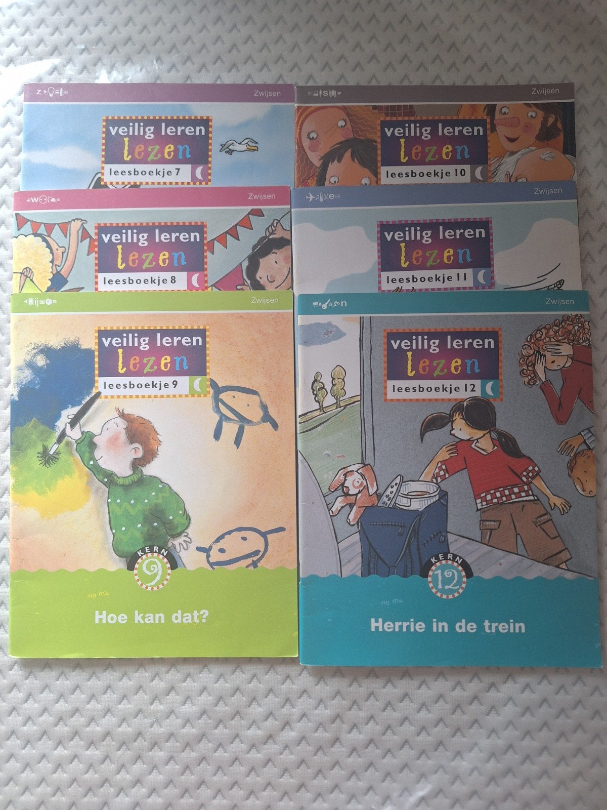 Veilig Leren Lezen - Leesboekjes nr. 7 t/m 12, Ophalen of Verzenden, Gelezen, 3 tot 4 jaar