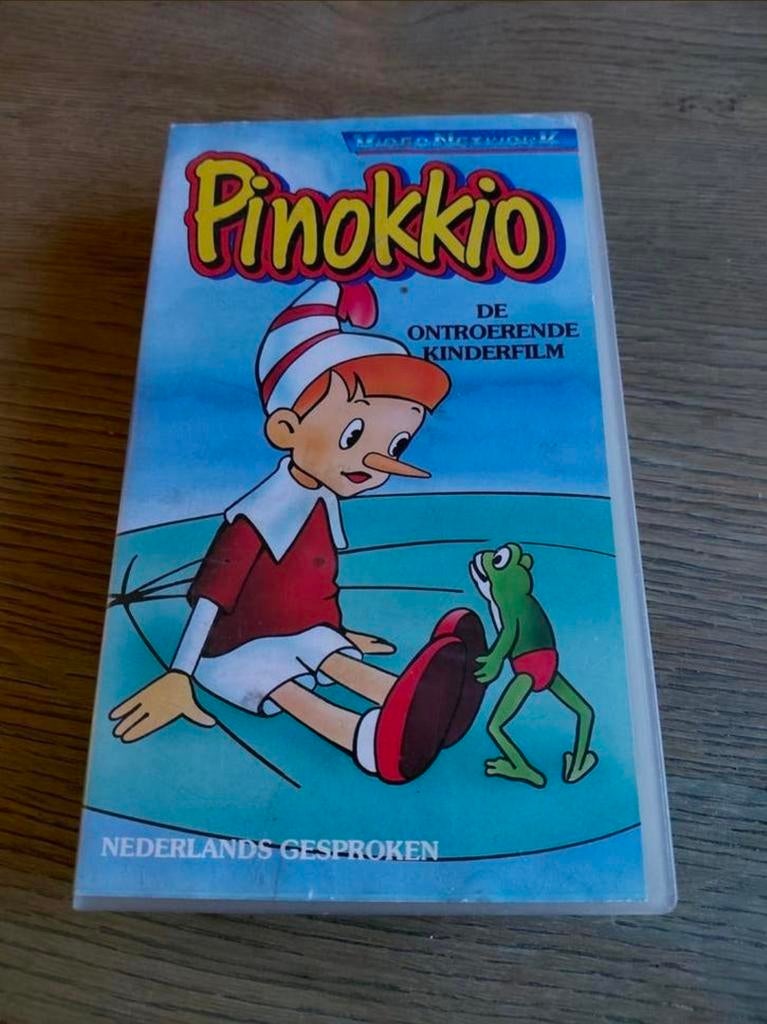 Video Network Pinokkio de ontroerende kinderfilm vhs, Cd's en Dvd's, VHS | Kinderen en Jeugd, Gebruikt, Alle leeftijden, Kinderprogramma's en -films