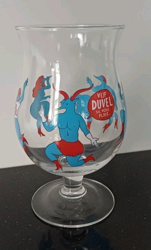 Duvel collection glas Piet Parra - Verzamelobject 2010, Antiek en Kunst, Ophalen