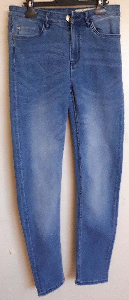 Esmara Jeans High Waist Maat 36. Super Skinning Fit., Blauw, W28 - W29 (confectie 36), Gedragen, Esmara