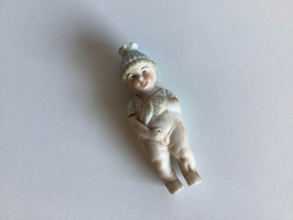Guitig vintage manneke pis in biscuit, Ophalen of Verzenden, Gebruikt, Mens