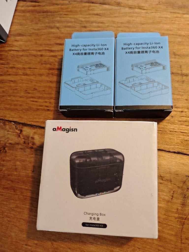 Accu's en lader geschikt voor Insta360 X4 Nieuw amagisn, Amagisn, Ophalen of Verzenden, Amagisn, Nieuw