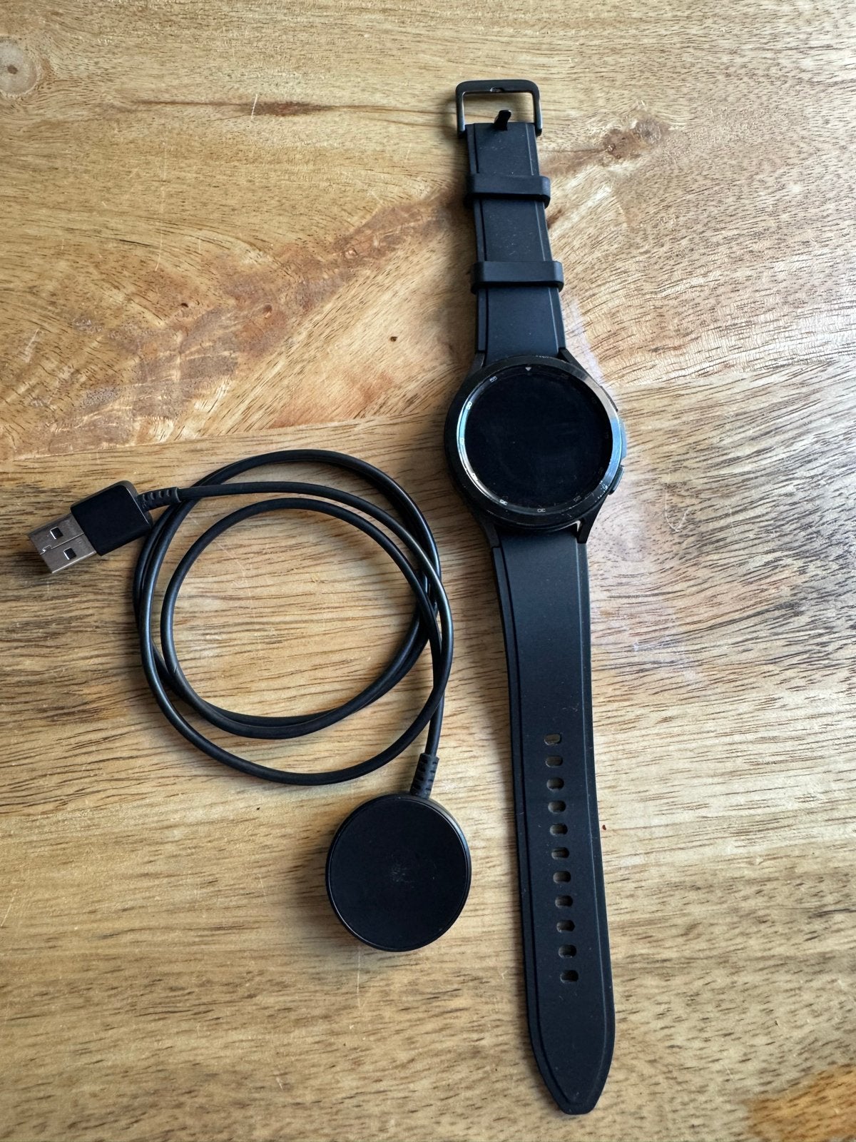 Samsung Galaxy Watch 4 Classic - Zwart, Gebruikt, Hartslag, Zwart, Ophalen of Verzenden