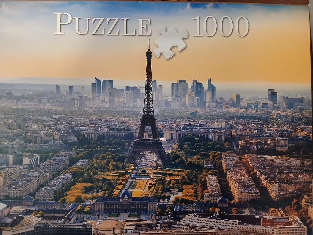 Legpuzzel Parijs Eiffeltoren 1000 stukjes, Ophalen of Verzenden, 500 t/m 1500 stukjes, Gebruikt, Legpuzzel