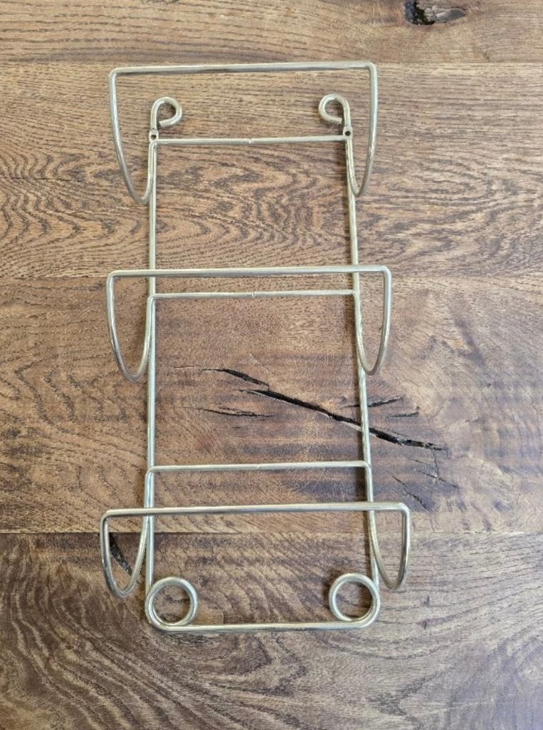 Zilveren flessenrek voor 3 flessen, Huis en Inrichting, Woonaccessoires | Wijnrekken, Ophalen of Verzenden, Zo goed als nieuw