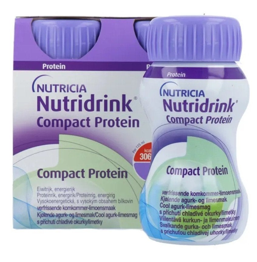 24 flesjes nutridrink compact protein cool komkommer, Ophalen of Verzenden