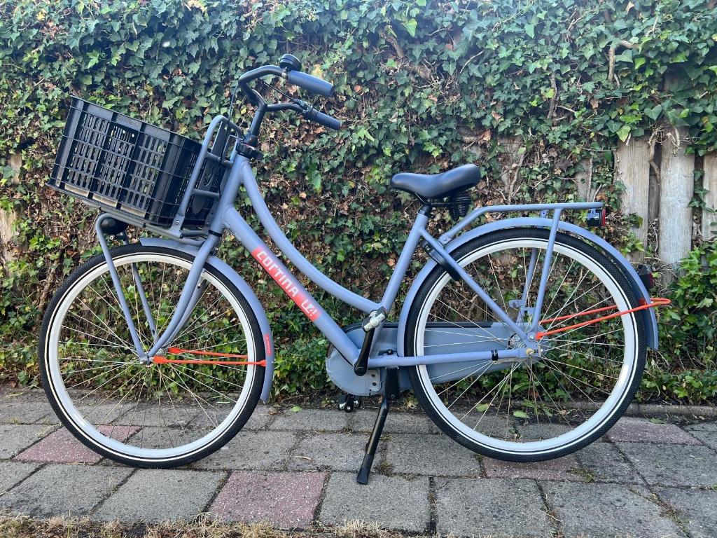 Cortina U4 Transport Dames Stone Grey Matt 50cm, Terugtraprem, Versnellingen, Zo goed als nieuw, 50 tot 53 cm