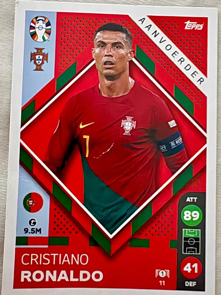 Christiano Ronaldo Voetbalkaartje, Ophalen, Zo goed als nieuw, Plaatje