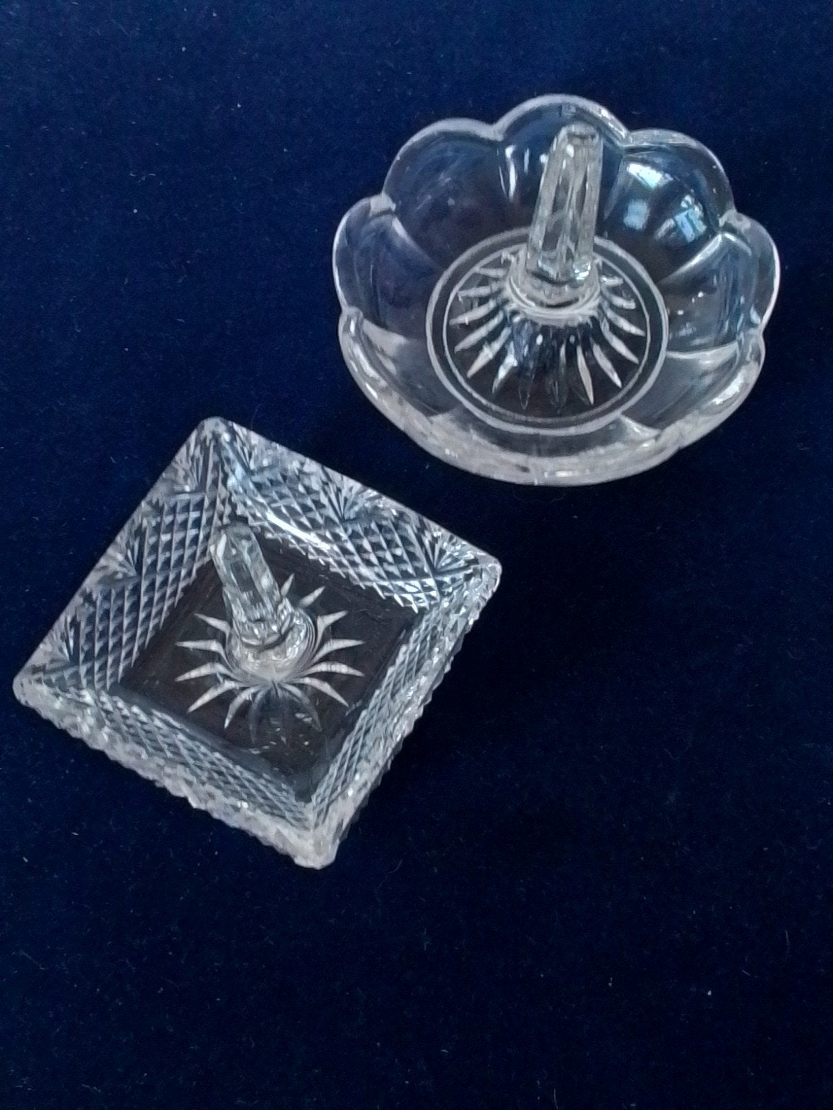 Twee mooie vintage ringen schaaltjes, Ophalen of Verzenden