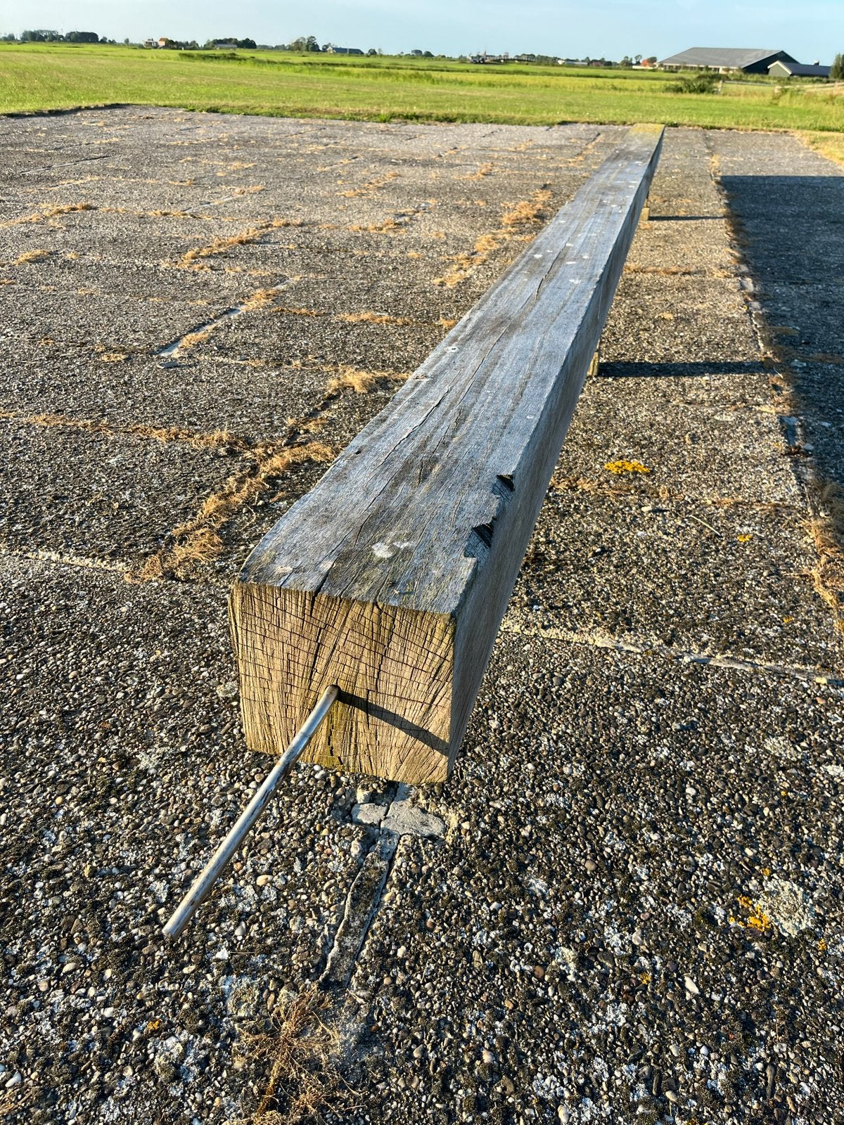 Unieke hardhouten balk (793 cm lang!), Ophalen, Gebruikt, Balk, Overige houtsoorten