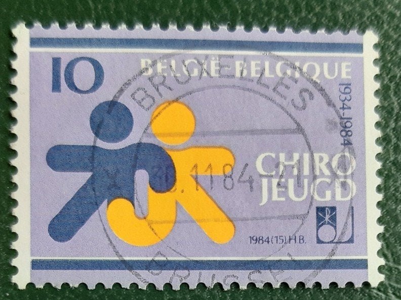 Belg jaar 1984 cob nr 2145 centrale stempels, Ophalen of Verzenden, Gestempeld, Gestempeld