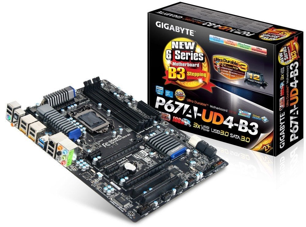Gigabyte GA-P67A-UD4-B3 Moederbord, DDR3, Ophalen of Verzenden, Zo goed als nieuw, ATX