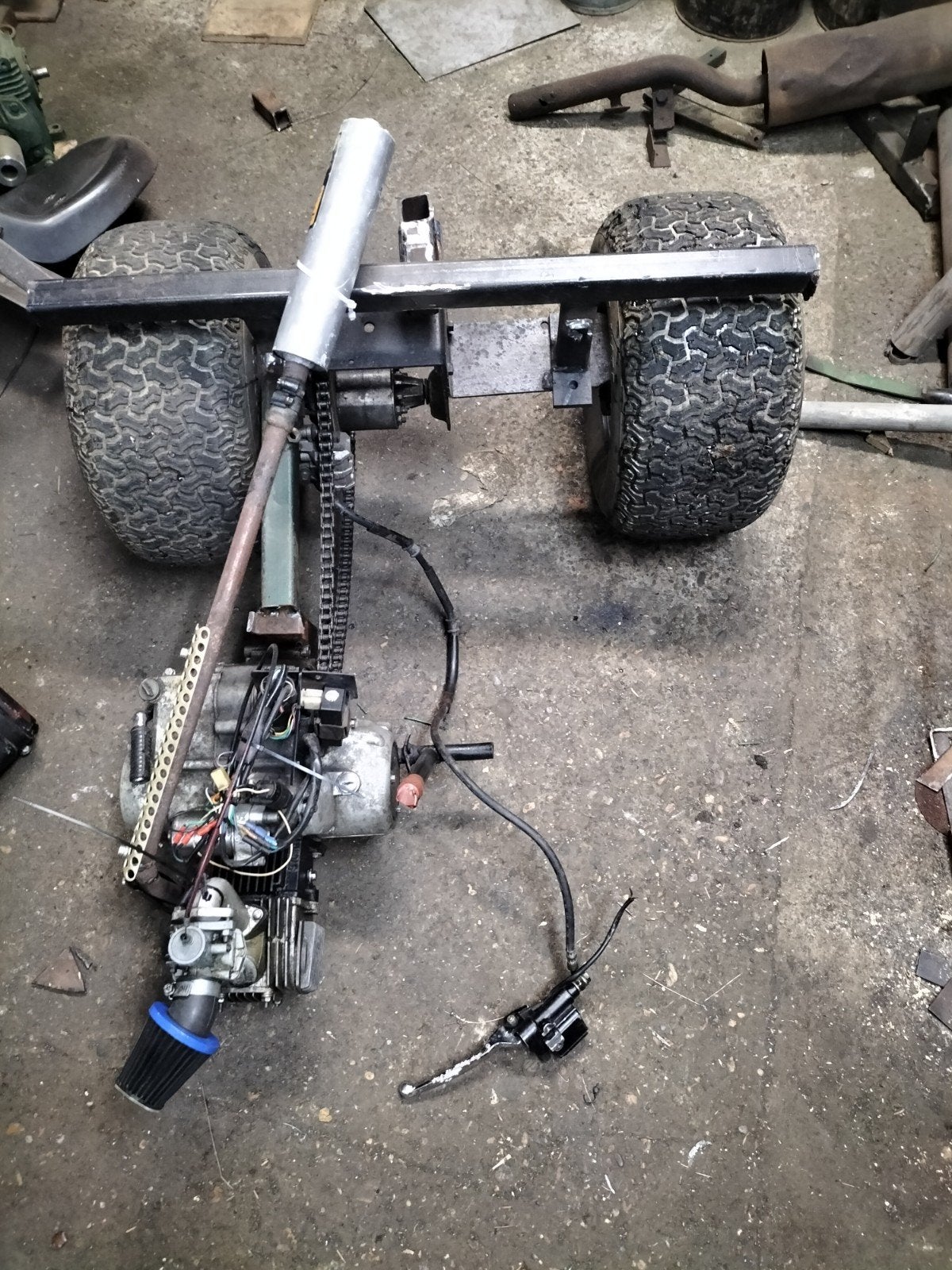 100cc quad blok, met achteras en rem, Ophalen, Gebruikt, Blok