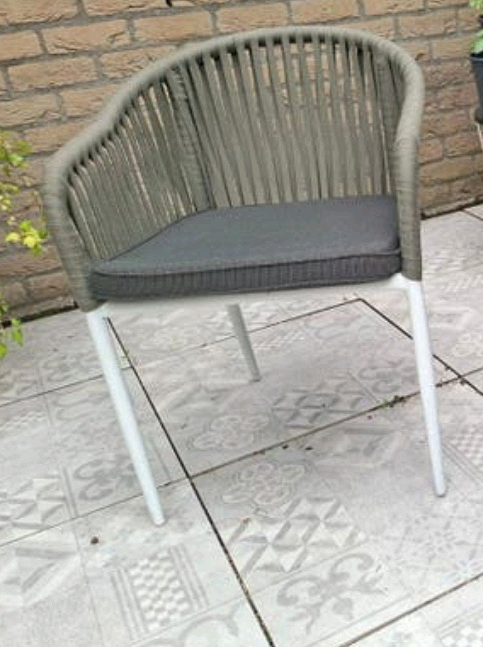 tuinstoel, Tuin en Terras, Tuinstoelen, Ophalen of Verzenden, Gebruikt, Aluminium, Stapelbaar