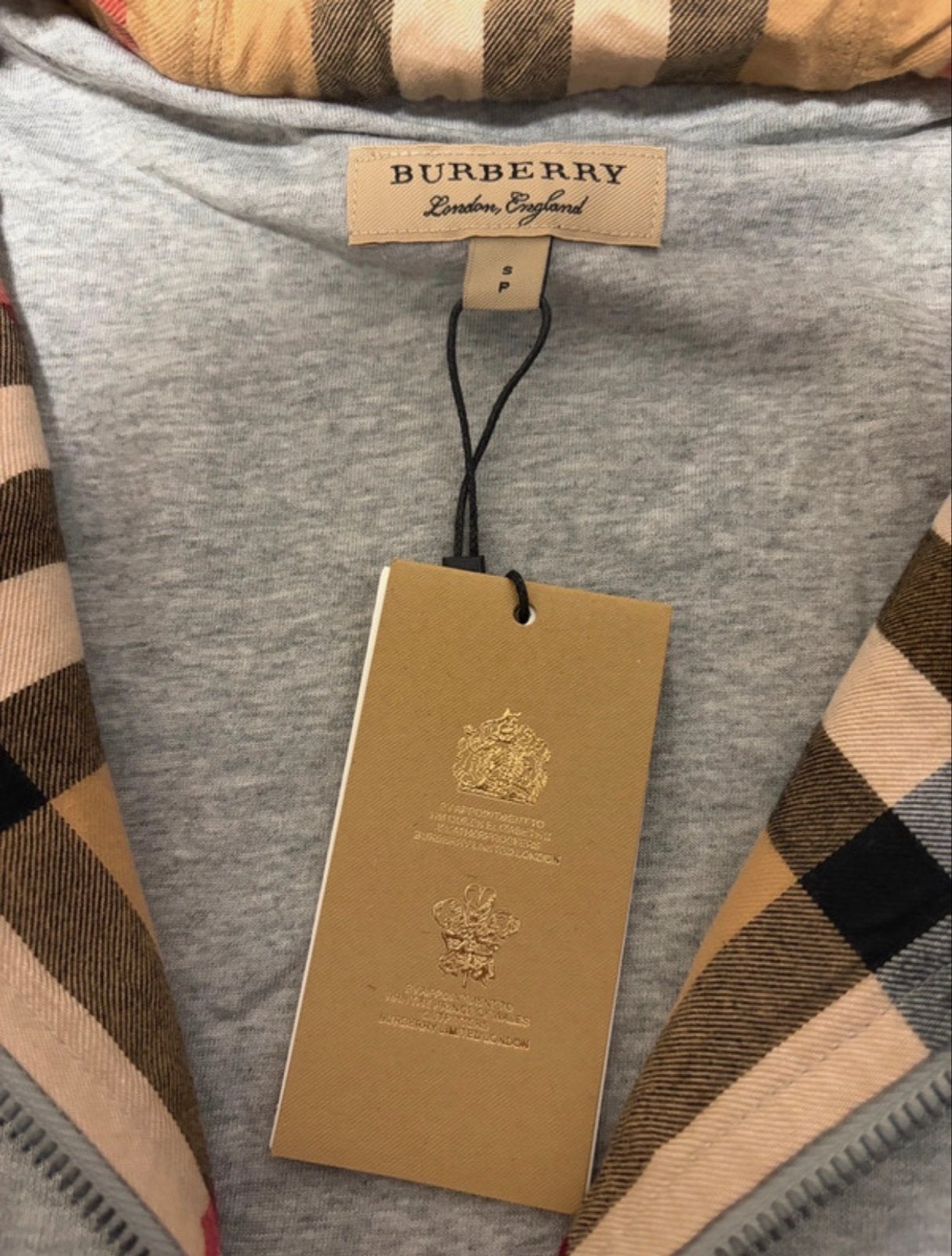 Burberry London England Hoodie - Nieuw met kaartjes, Ophalen of Verzenden, Nieuw, Maat 46 (S) of kleiner, Grijs