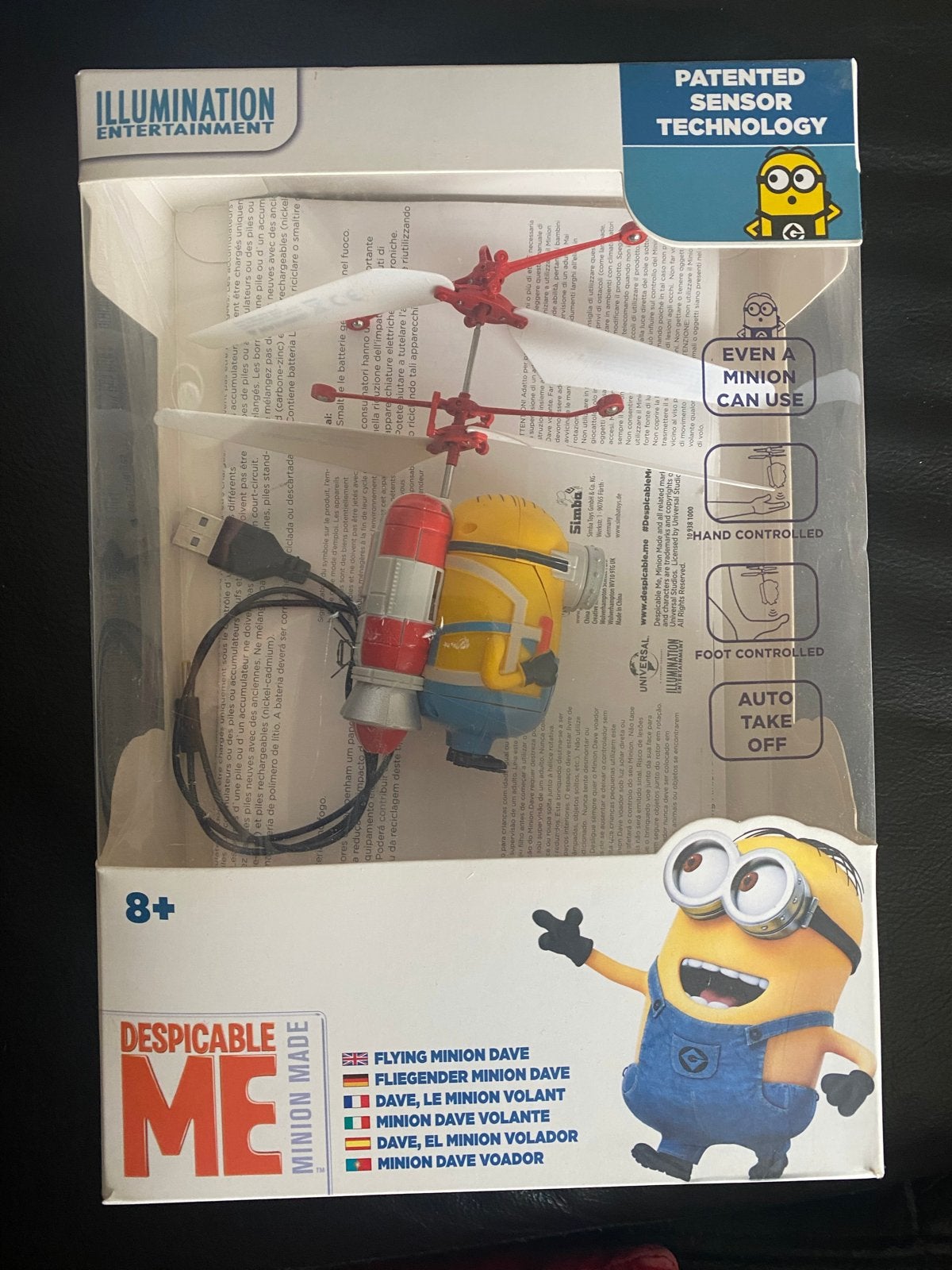 Despicable Me Flying Minion Dave - Hand- en Voetgestuurd, Ophalen of Verzenden, Zo goed als nieuw, Elektro, Helikopter