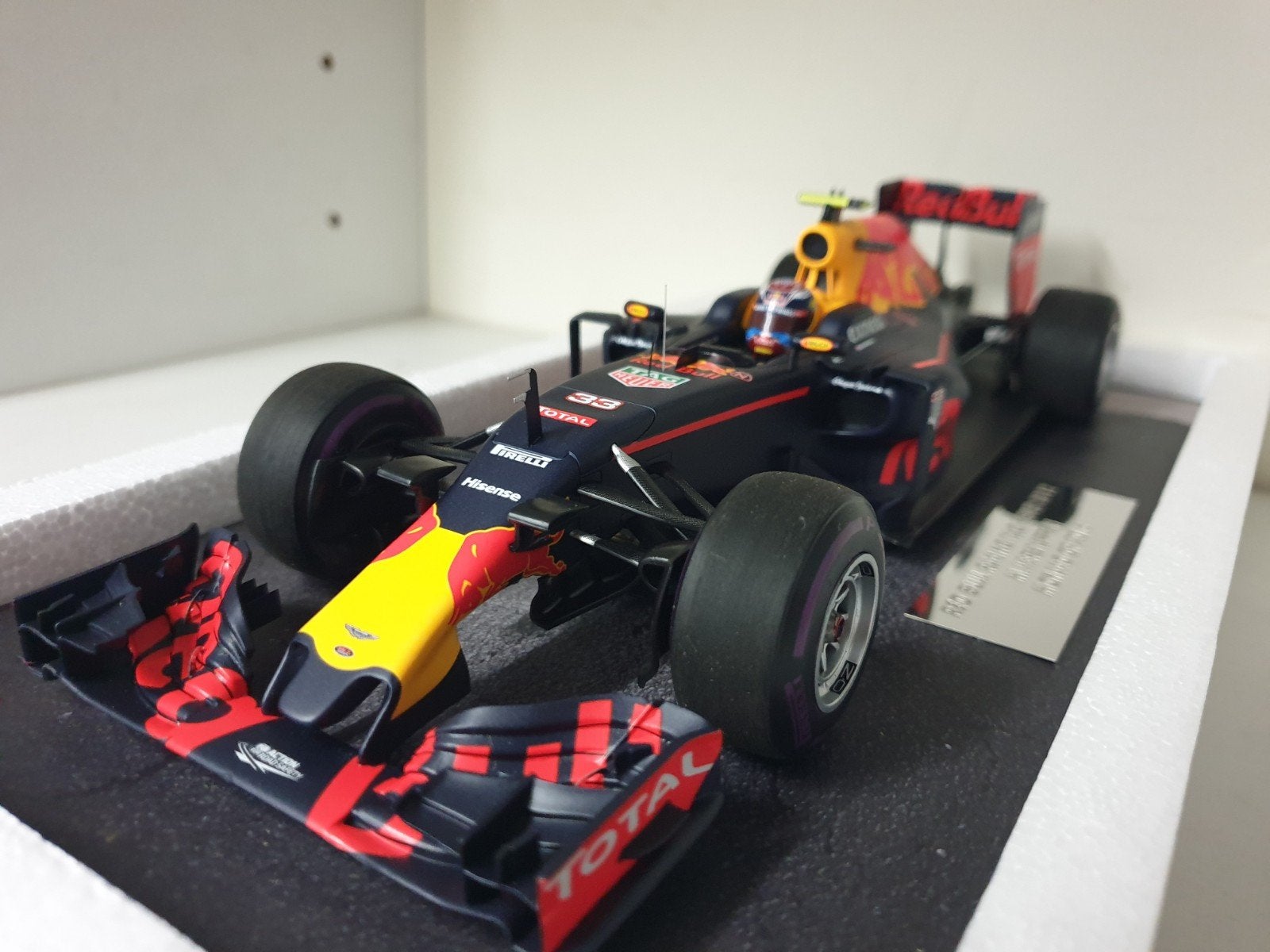 Max Verstappen Red Bull RB12 #33 gp monaco formule 1 2016, Ophalen of Verzenden, Nieuw, Overige typen, MiniChamps