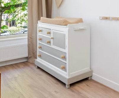 Commode met lades, kastje en uitschuifplank, Ophalen, 50 tot 70 cm, Zo goed als nieuw, 75 tot 100 cm