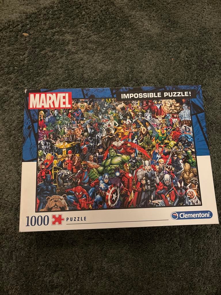 Marvel Impossible Puzzel - 1000 stukjes - Z.G.A.N., Ophalen, 500 t/m 1500 stukjes, Zo goed als nieuw, Legpuzzel