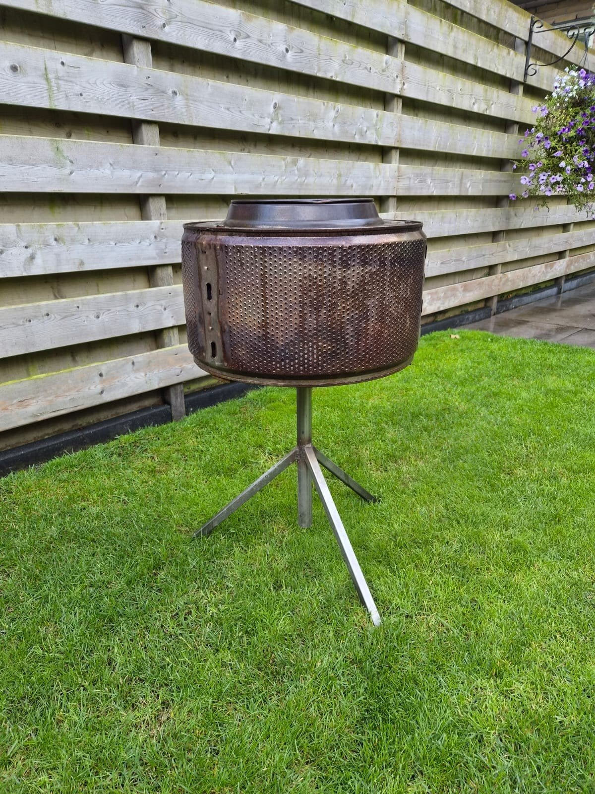 Unieke vuurkorf van wasmachinetrommel, Tuin en Terras, Ophalen, Gebruikt, Vuurkorf
