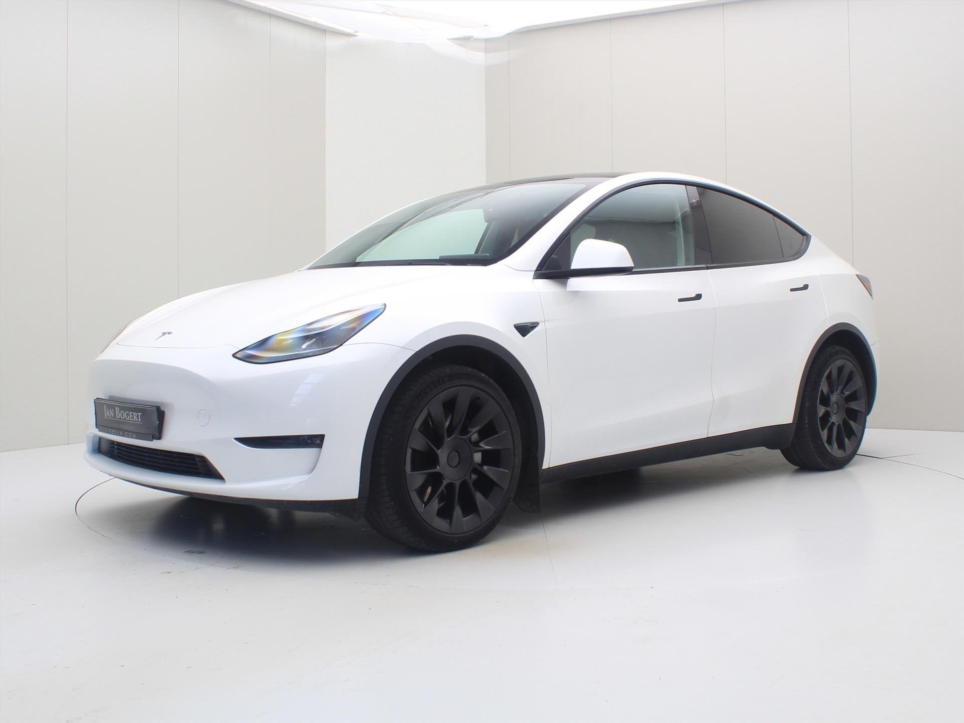 Tesla Model Y Long Range AWD 75kWh 351pk 93.7% SoH [ TREKHAA, Automaat, Gebruikt, Zwart, Wit