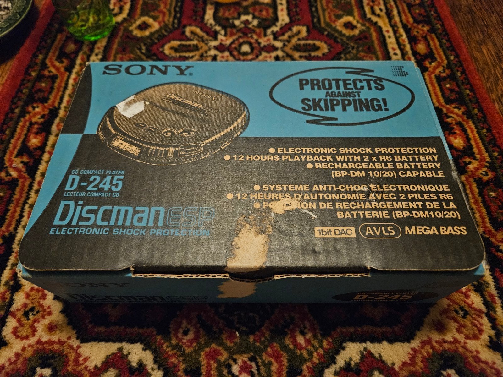 Sony Discman D-245 CD-speler met ESP en Mega Bass, Ophalen, Discman