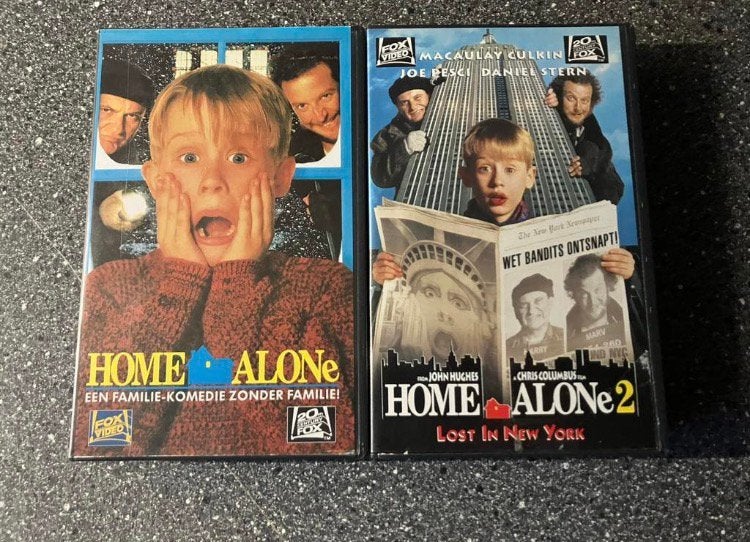 Home Alone 1+2 - VHS, Alle leeftijden, Ophalen of Verzenden, Zo goed als nieuw, Komedie