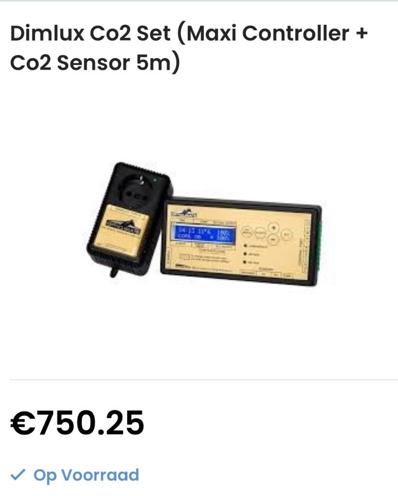 dimlux co2 set. Compleet, Ophalen, Zo goed als nieuw