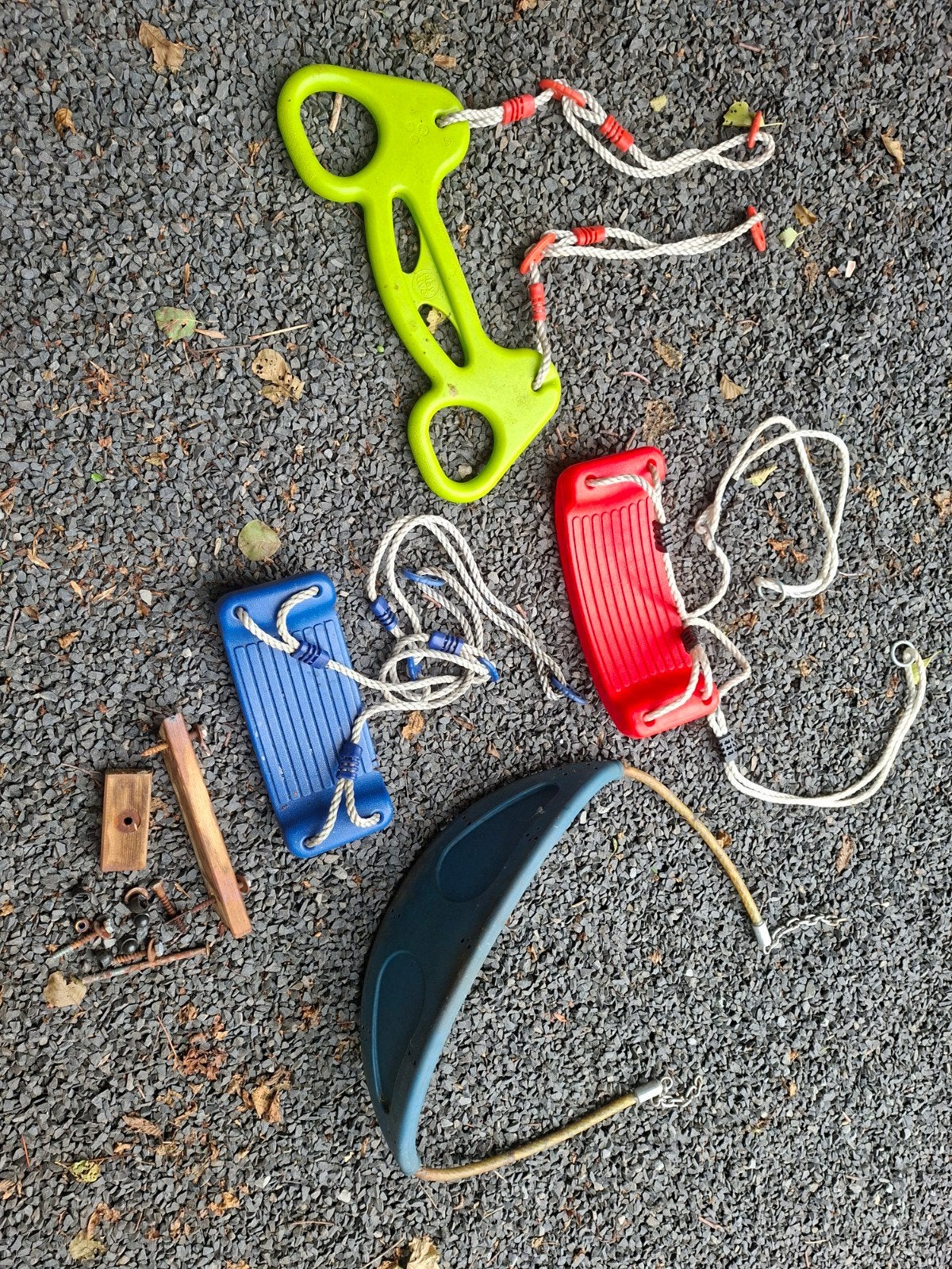Diverse schommelonderdelen en speeltoestel accessoires, Ophalen, Gebruikt, Schommel, Aanbouwonderdeel