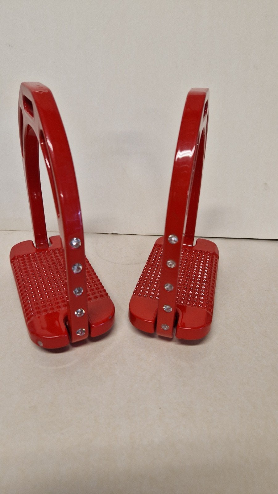 stijgbeugel aluminium met strasssteentjes, Dieren en Toebehoren, Overige disciplines, Ophalen of Verzenden, Zo goed als nieuw