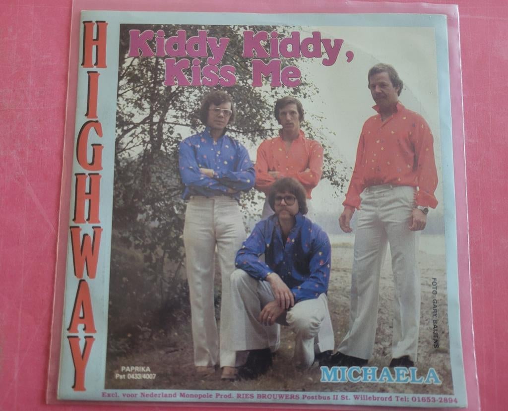 Highway - Kiddy kiddy kiss me - Michaela., Cd's en Dvd's, Vinyl | Nederlandstalig, Ophalen, Zo goed als nieuw, Overige formaten
