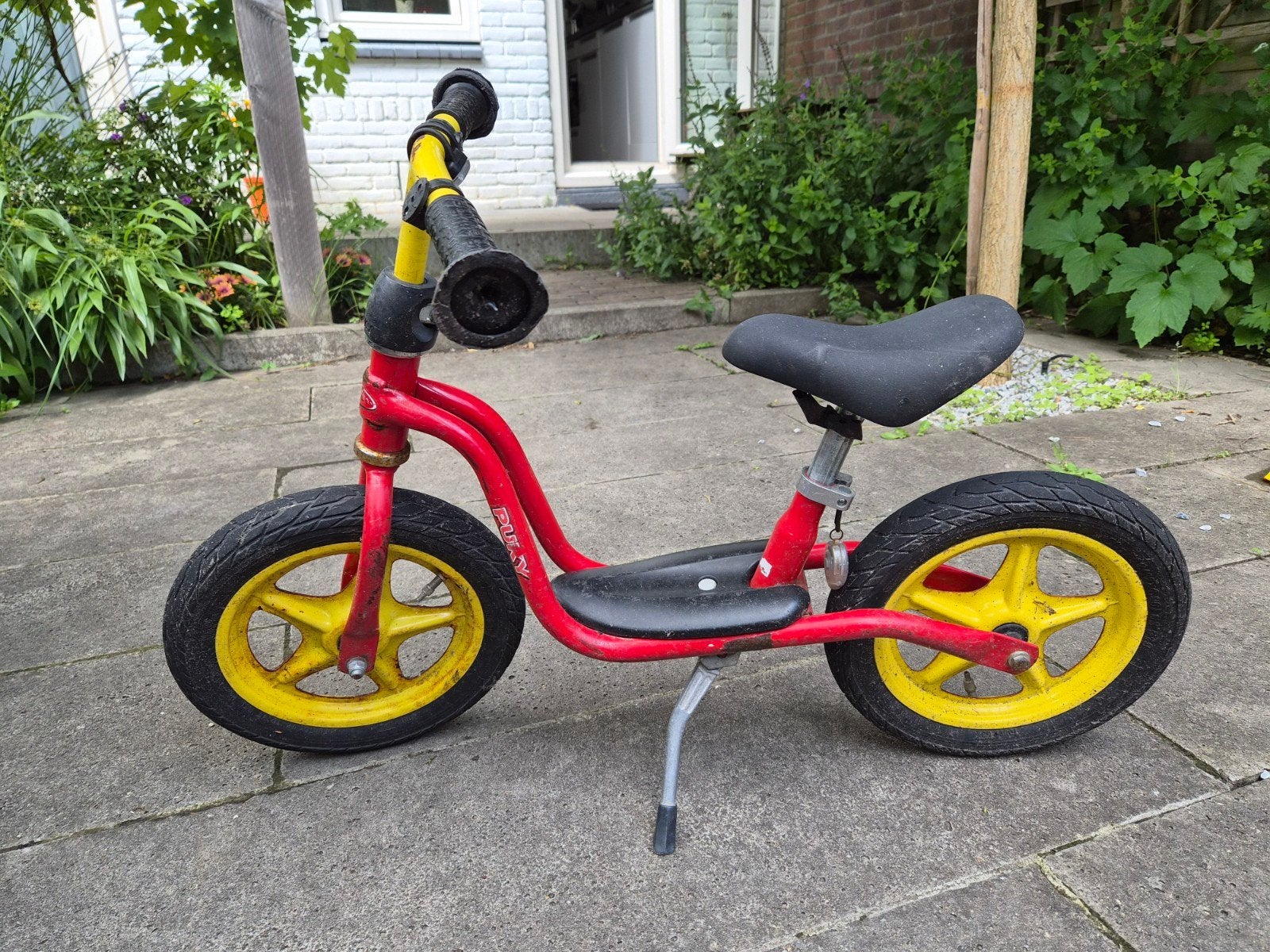 Puky loopfiets - Rood/Geel, Ophalen of Verzenden, Gebruikt, Minder dan 16 inch, Puky