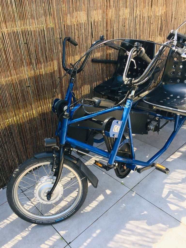 Duofiets merk: PF Mobility met electrische ondersteuning., Fietsen en Brommers, Ophalen, Gebruikt