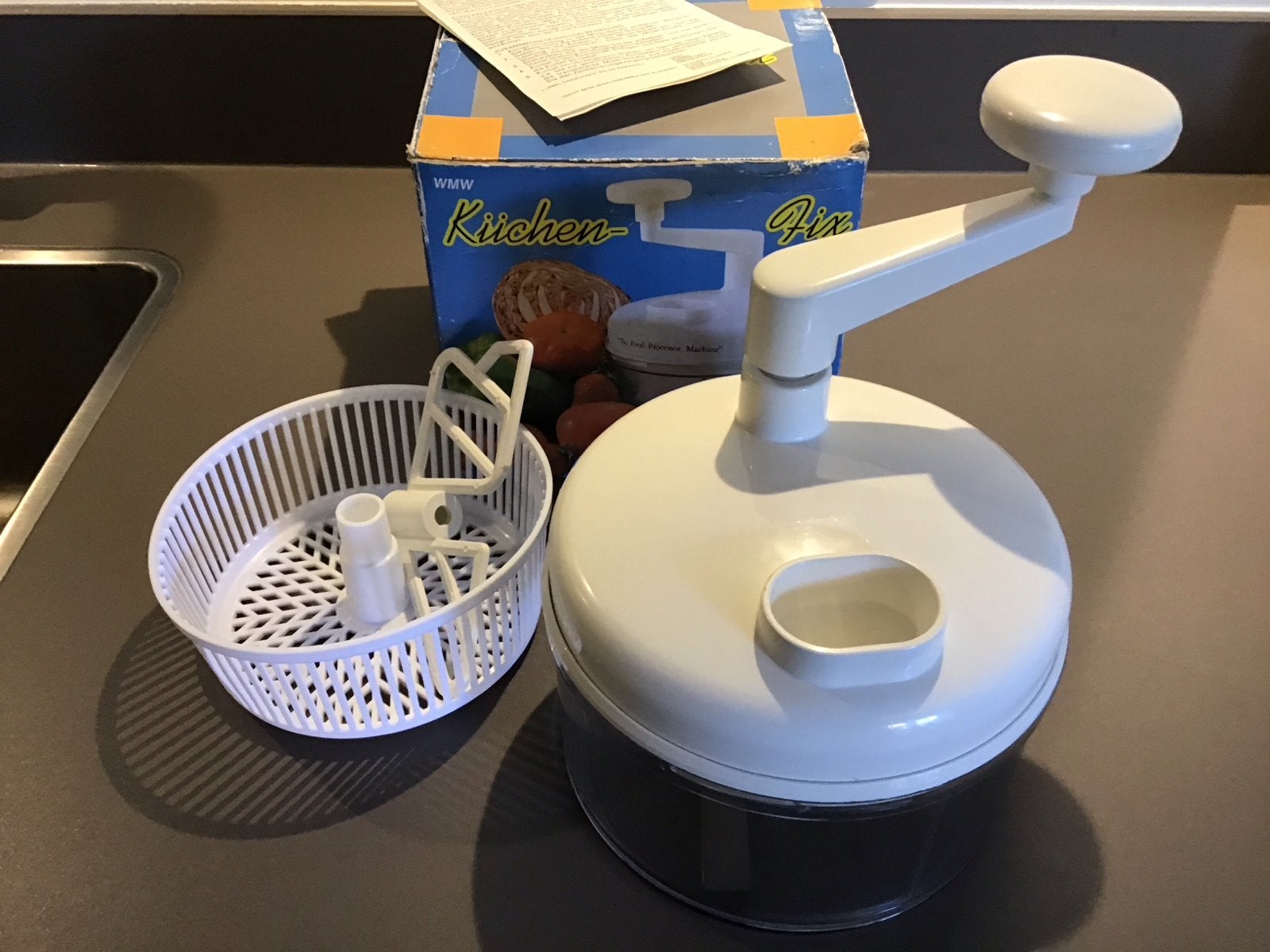 WMW Küchen-Fix - Handmatige Keukenmachine, Kunststof, Ophalen of Verzenden, Wit, Overige merken