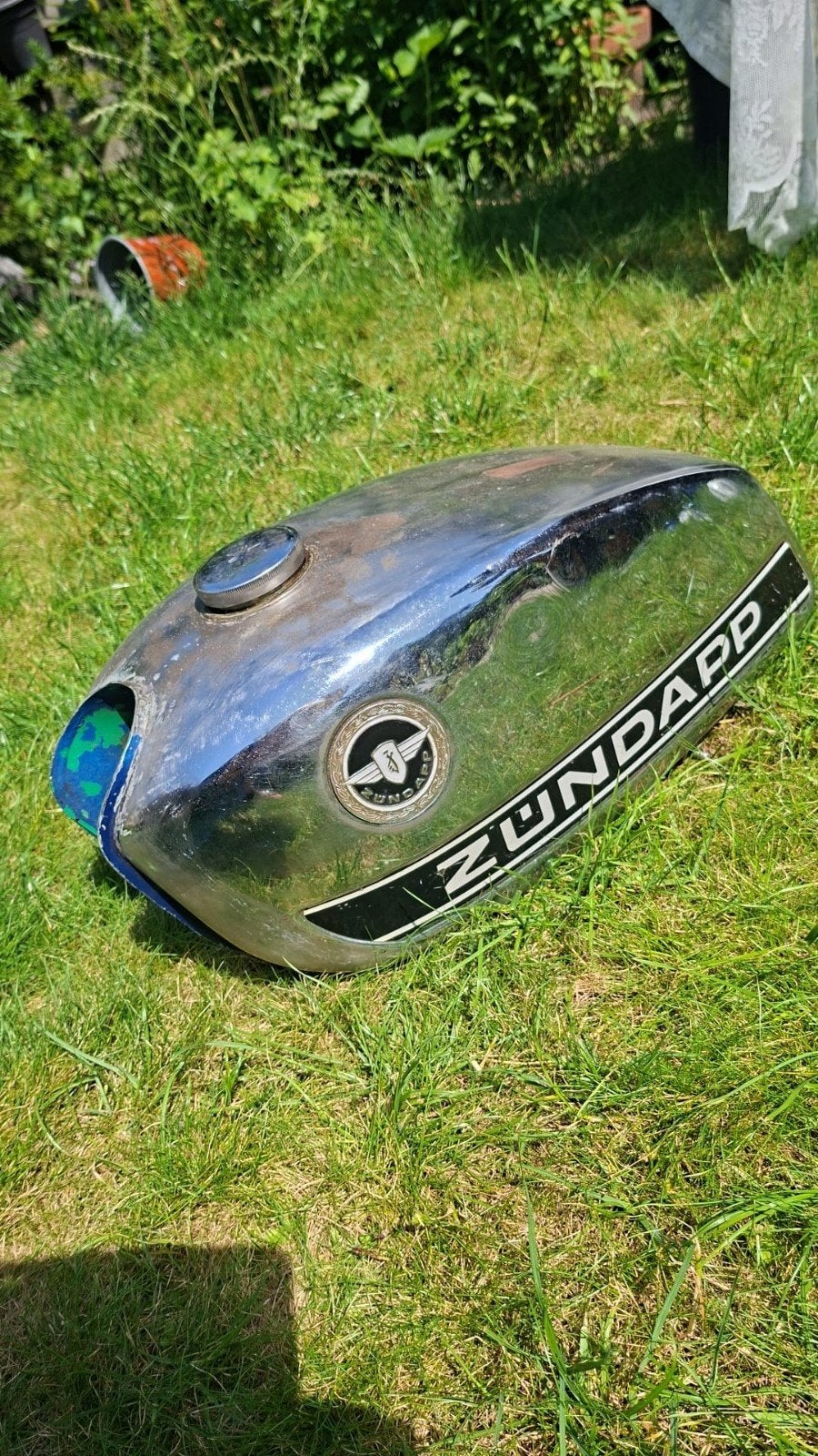 Zundapp tank, Ophalen, Gebruikt, Tank