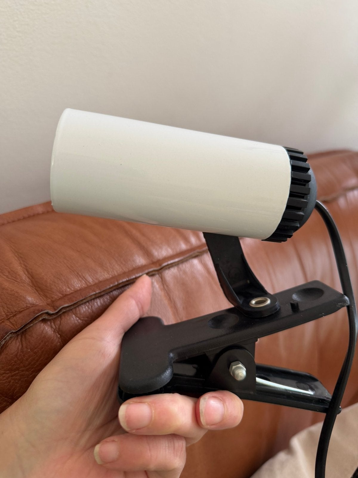 Vintage klemlampje, Huis en Inrichting, Lampen | Spots, Ophalen of Verzenden, Zo goed als nieuw, Metaal of Aluminium, Jaren 70
