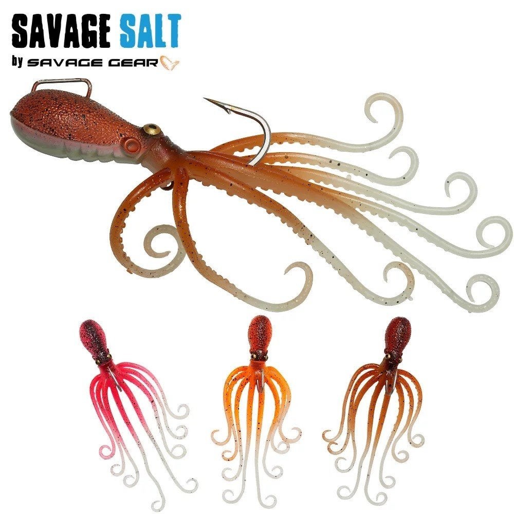 (Kabeljauw) Kunstaas Savage Salt...3D Glow Octopussen...
