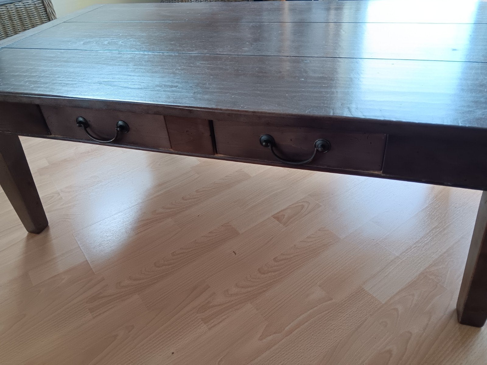 Kersenhouten salontafel, Huis en Inrichting, Tafels | Eettafels, Ophalen, Gebruikt, 100 tot 150 cm, 50 tot 100 cm