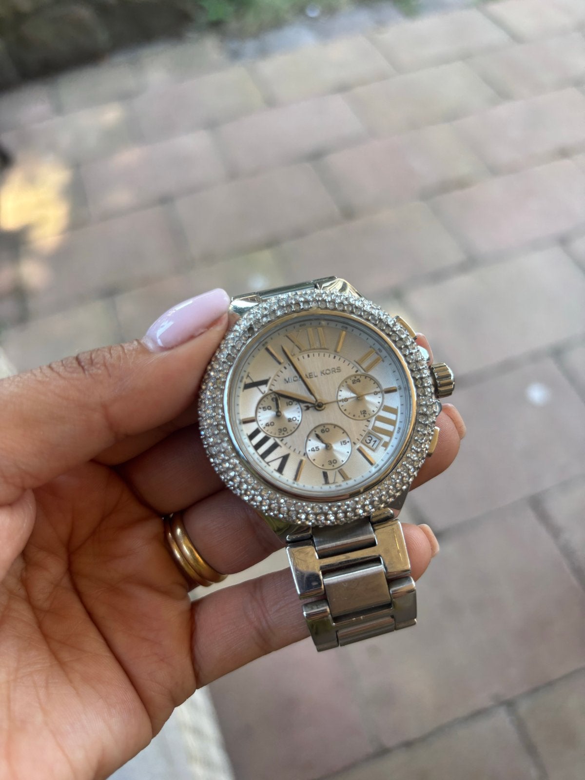 2 horloges,  Michael Kors en marc ecko Dameshorloge, Sieraden, Tassen en Uiterlijk, Overige merken, Staal, Polshorloge, Ophalen of Verzenden