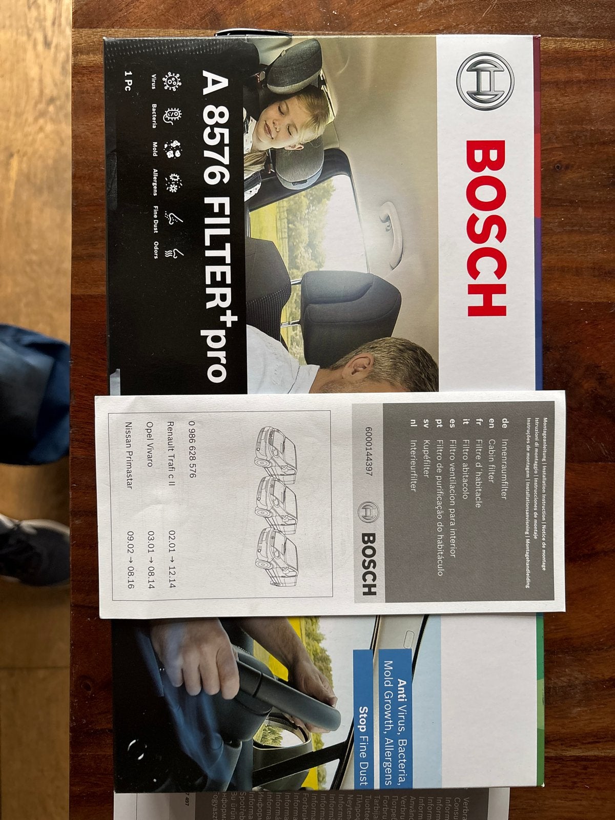 Bosch A 8576 FILTER+ pro interieurfilter, Ophalen of Verzenden, Nieuw, Renault