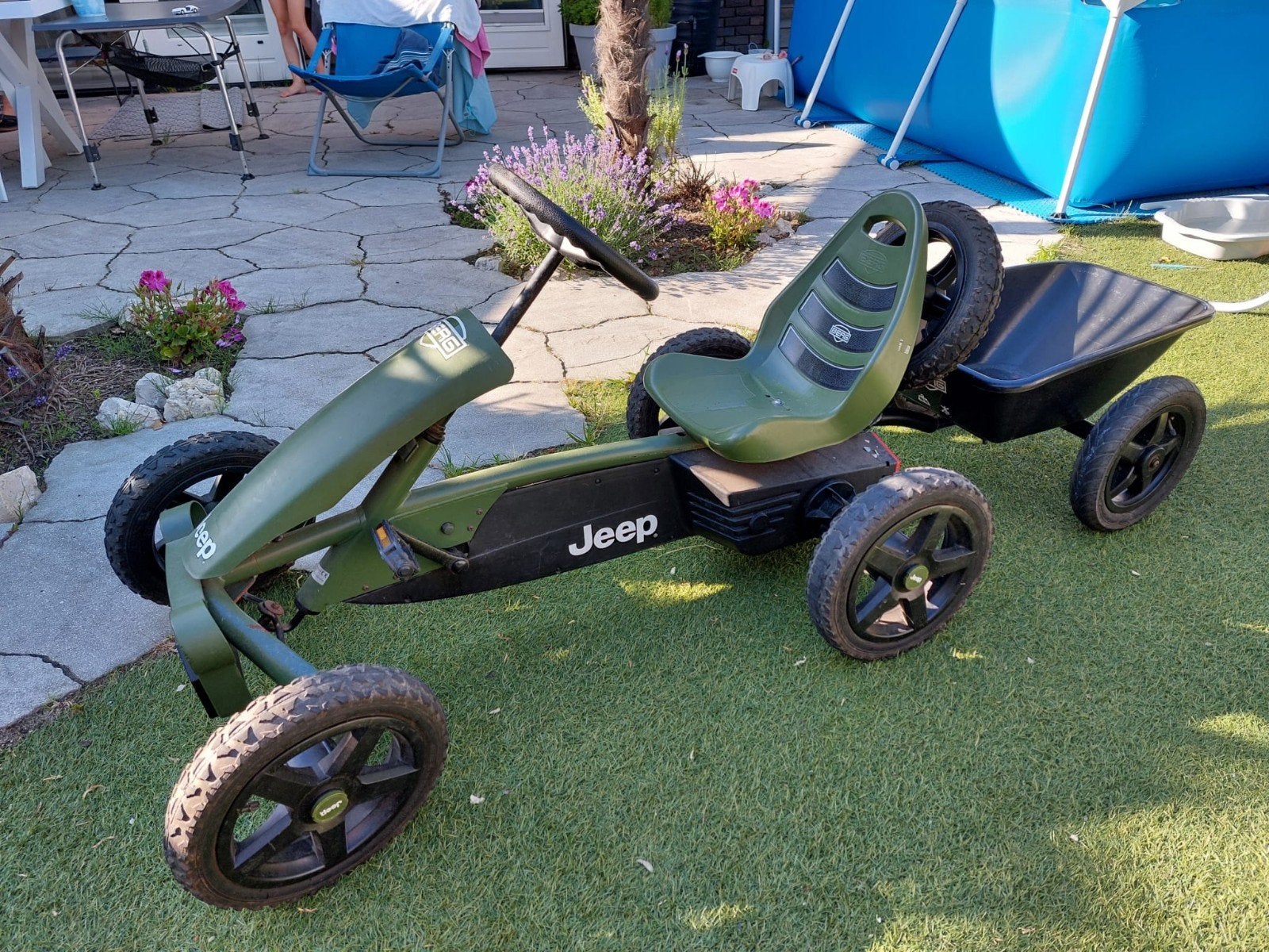 Stoere Berg Jeep skelter met aanhanger!, Ophalen, Gebruikt, Berg