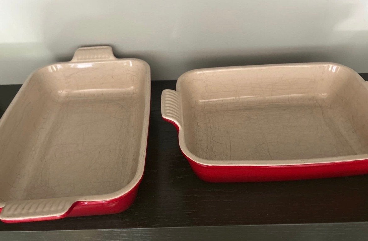 Le Creuset Ovenschalen - Set van 2 OPHALEN, Steen/keramiek, Rood, Le Creuset, Ophalen