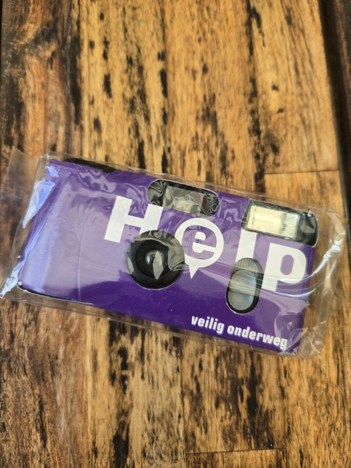 Wegwerpcamera nieuw in verpakking - Paars, Ophalen of Verzenden, Nieuw, Compact, Overige Merken