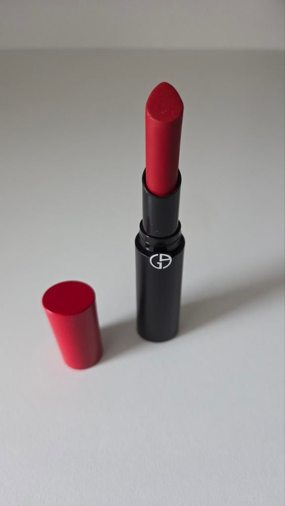 Armani Beauty lip powder matte nr 400 rood lipstick, Ophalen, Zo goed als nieuw, Rood, Lippen